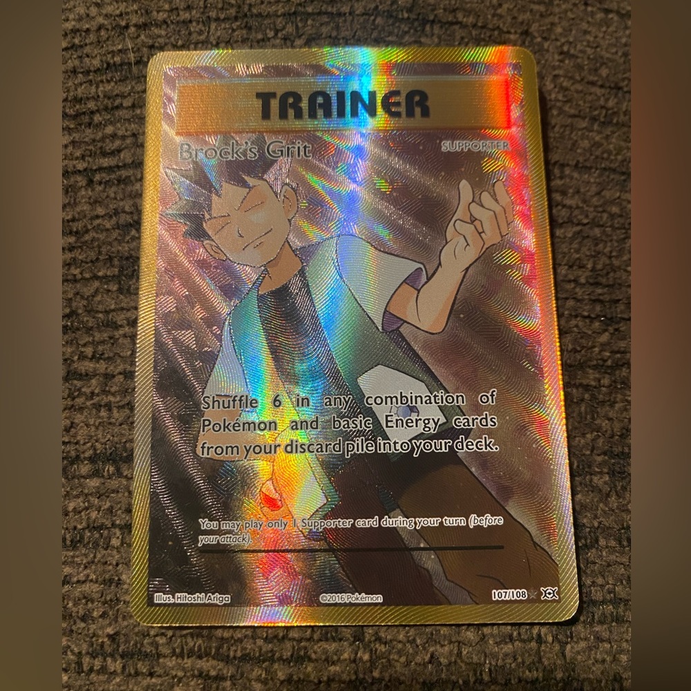 Trainer Brock’s Grit Pokémon card